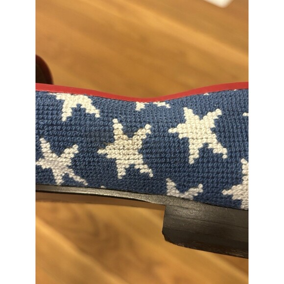 Vineyard Vines Stubbs & Wootton Flats Loafers Stars Stripes American Flag 8 - Picture 11 of 15